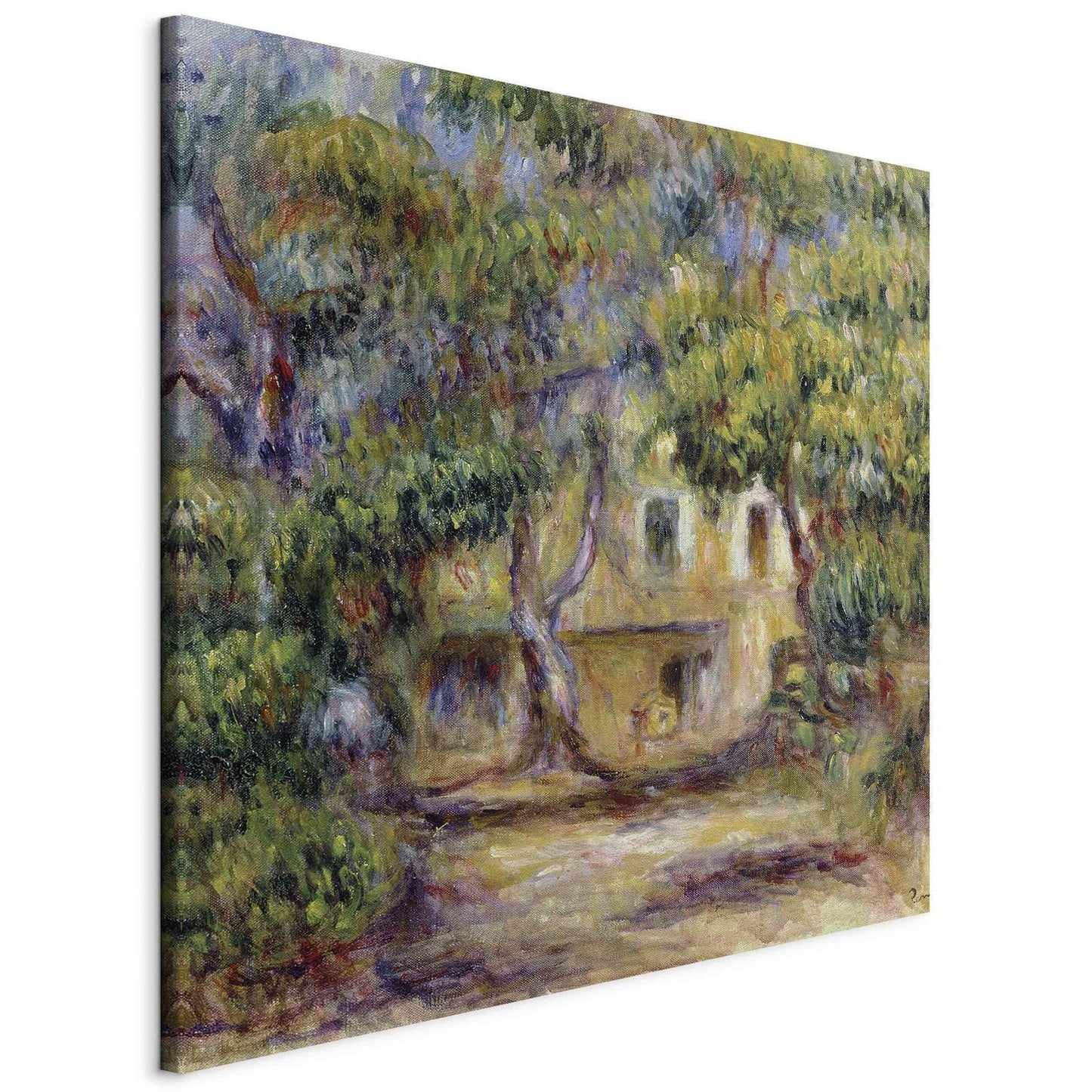 Leinwandbild - The Farm at Les Collettes (Pierre-Auguste Renoir) Artgeist