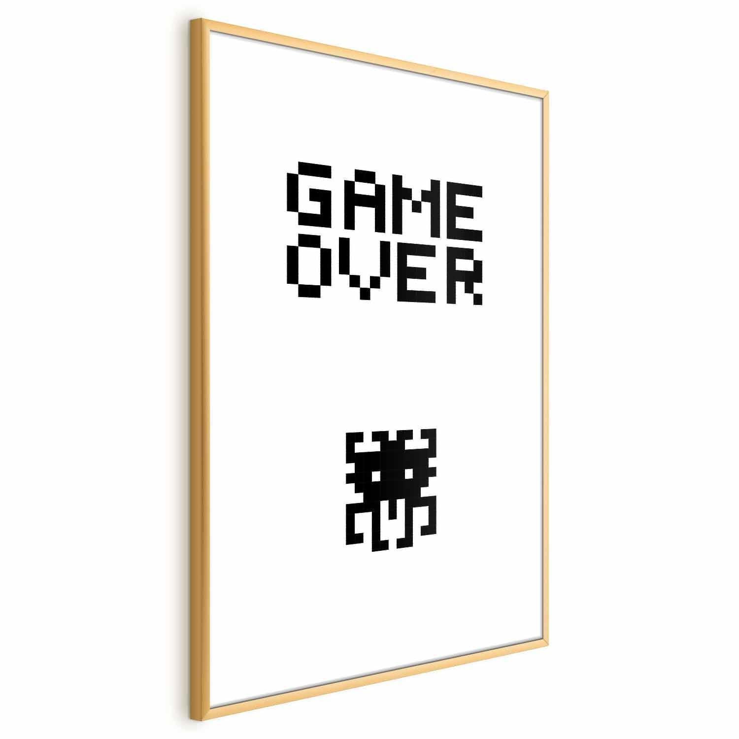 Retro-inspiriertes Wandbild für Gamer und Nerds