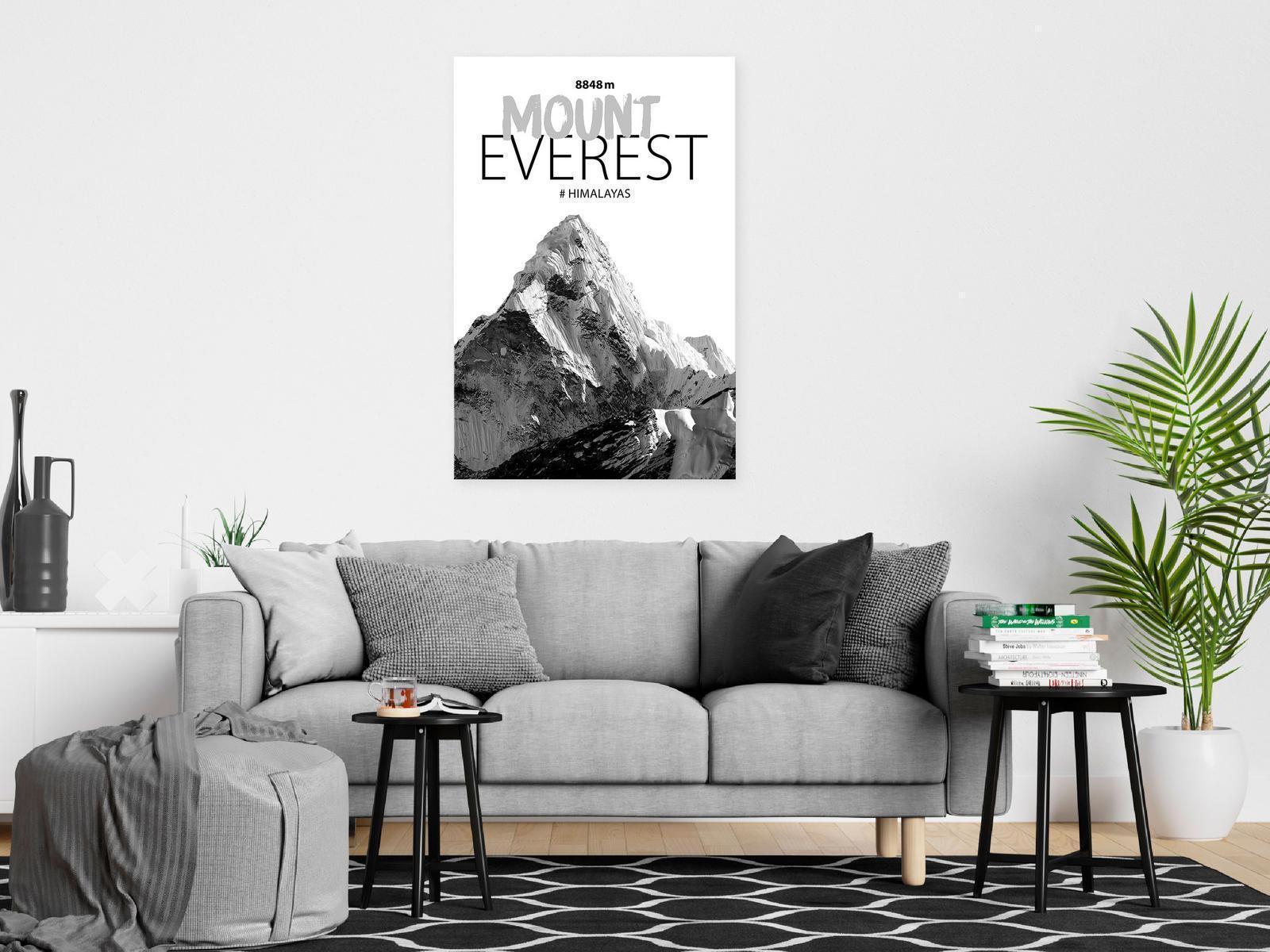 Leinwandbild - Mount Everest (1 Part) Vertical Artgeist