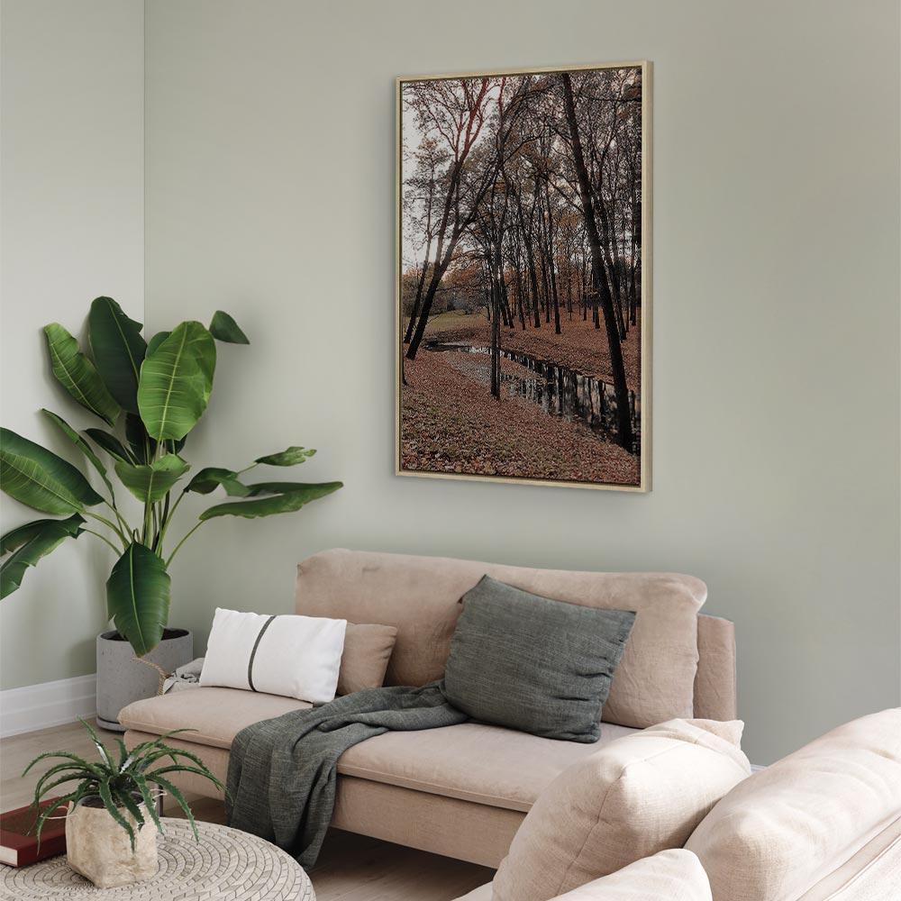 Leinwandbild - Autumn Walk (1 Part) Vertical