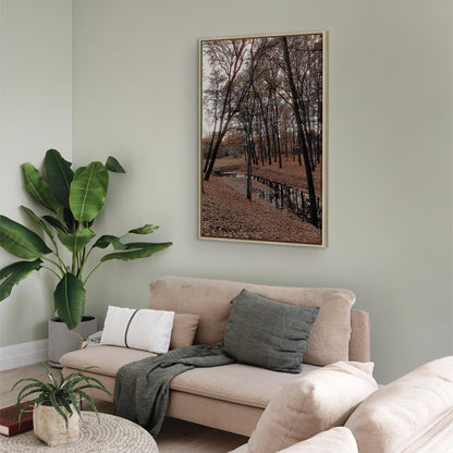 Leinwandbild - Autumn Walk (1 Part) Vertical