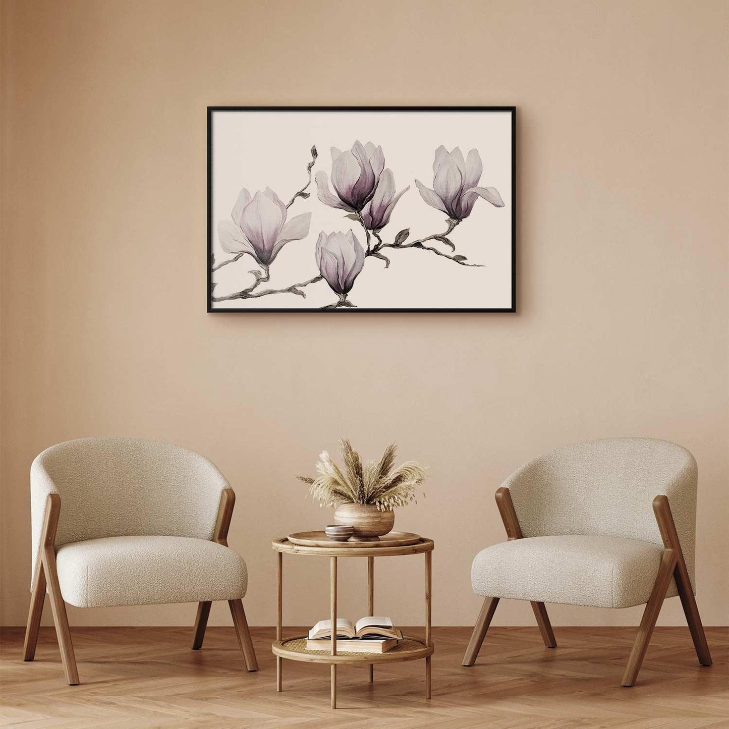 Poster Gemalte Magnolien – Florale Eleganz in Pastell
