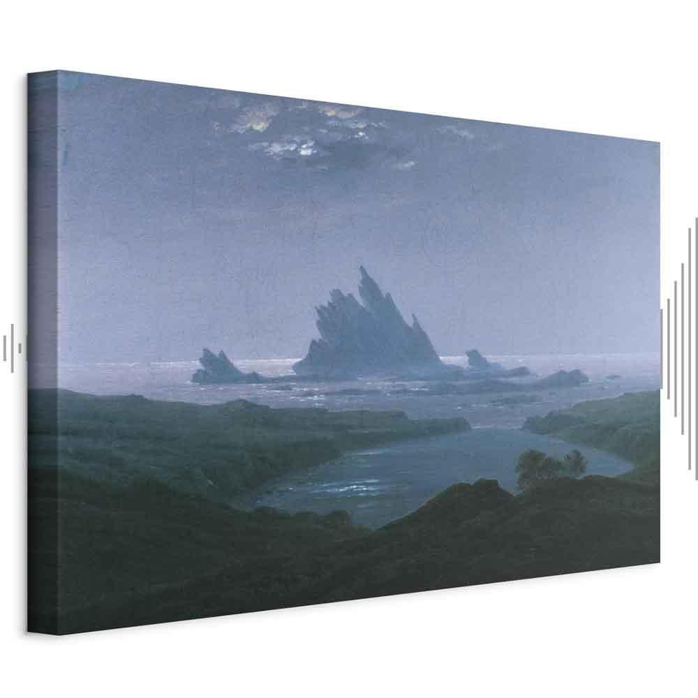 Leinwandbild - Caspar David Friedrich – Cliff reef on the beach
