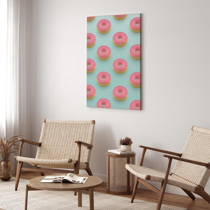 Leinwandbild - Pastel Donuts (1 Part) Vertical