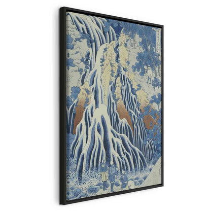 Leinwandbild - Kirifuri Fall on Kurokami Mount from the series 'Shokoku Taki Meguri' (A Journey to the Waterfalls of All the Provinces) (Hokusai Katsushika) Artgeist