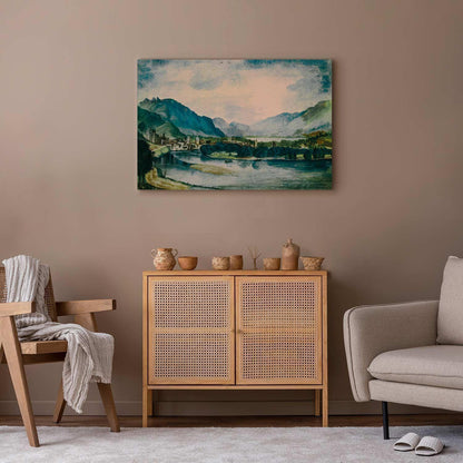 Leinwandbild - Albrecht Dürer – View of Trento from the North