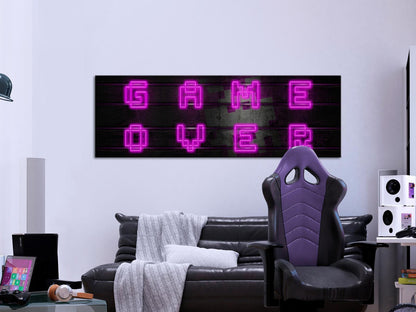 Leinwandbild - Pink Neon (1 Part) Narrow Artgeist