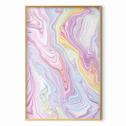Poster - Colorful Dream - abstract shapes in pastel shades