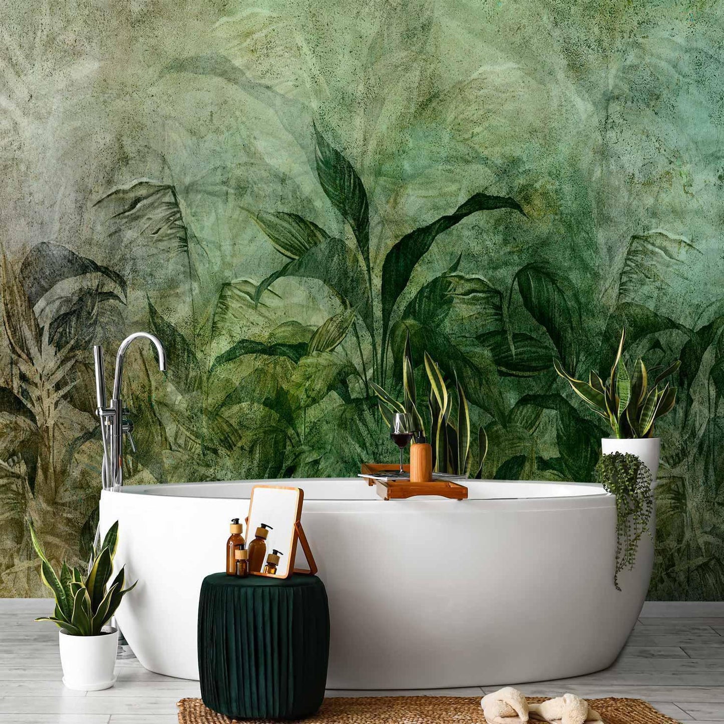 Fototapete - Green Fog