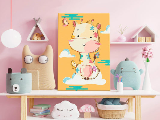 Malen nach Zahlen - Funny Giraffe