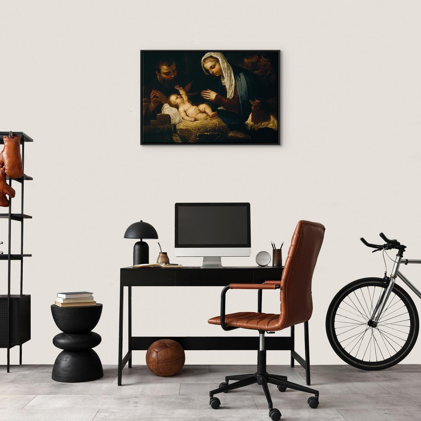 Leinwandbild Heilige Familie Tintoretto – Renaissance Meisterwerk