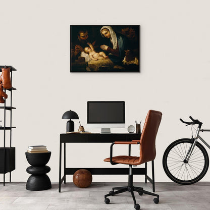 Leinwandbild Heilige Familie Tintoretto – Renaissance Meisterwerk