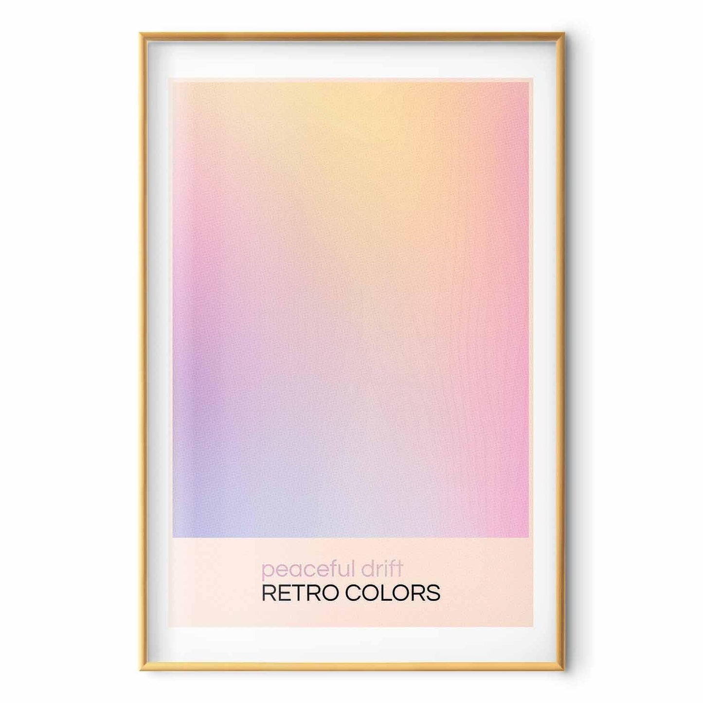 Poster - Peaceful Drift - Delicate Pastel Shades Creating a Harmonious Whole