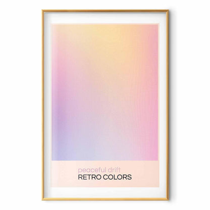 Poster - Peaceful Drift - Delicate Pastel Shades Creating a Harmonious Whole