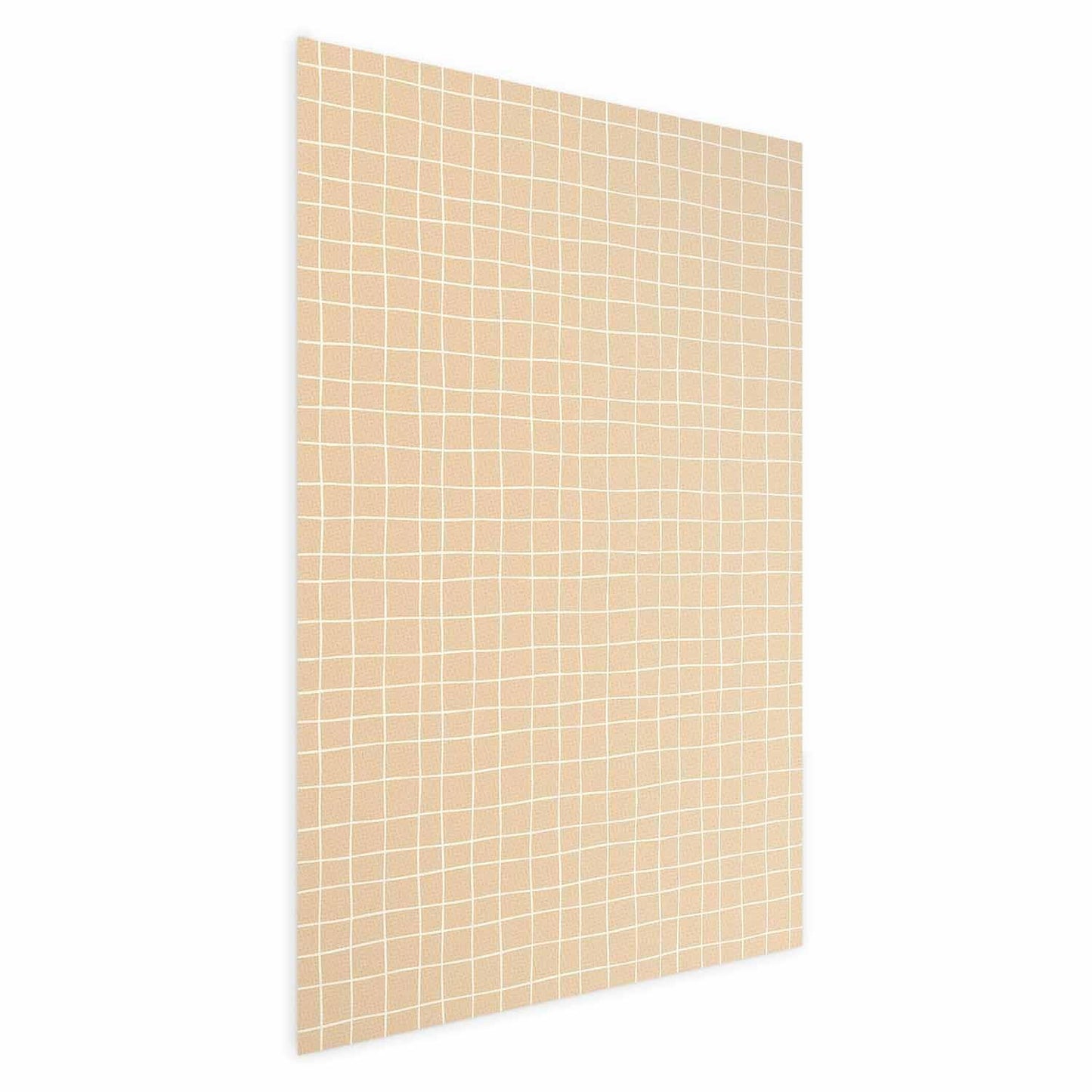 Poster - Lines and Noise - a wavy grid in shades of orange Artgeist