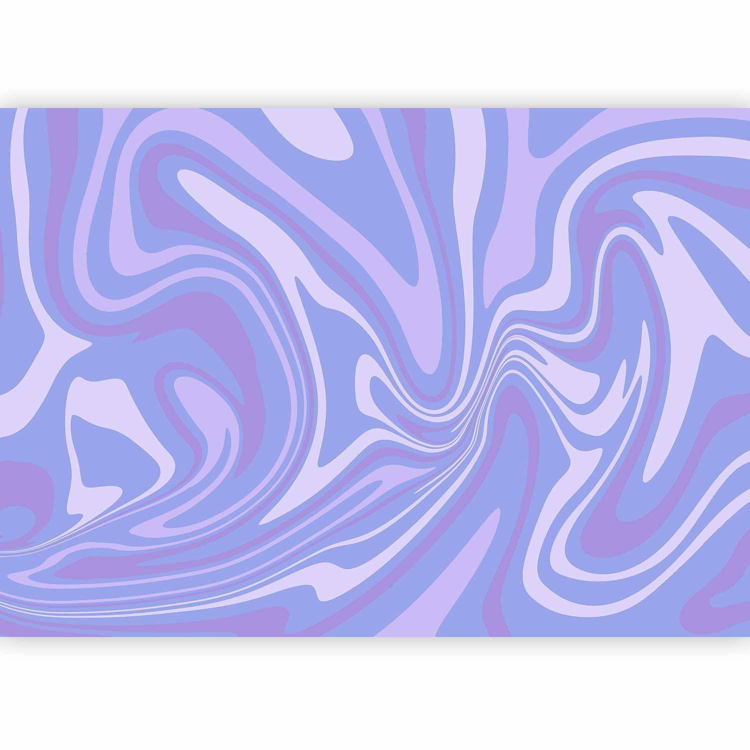Fototapete - Lila Komposition - Abstrakte Wandgestaltung in Violett & Lavendel Artgeist