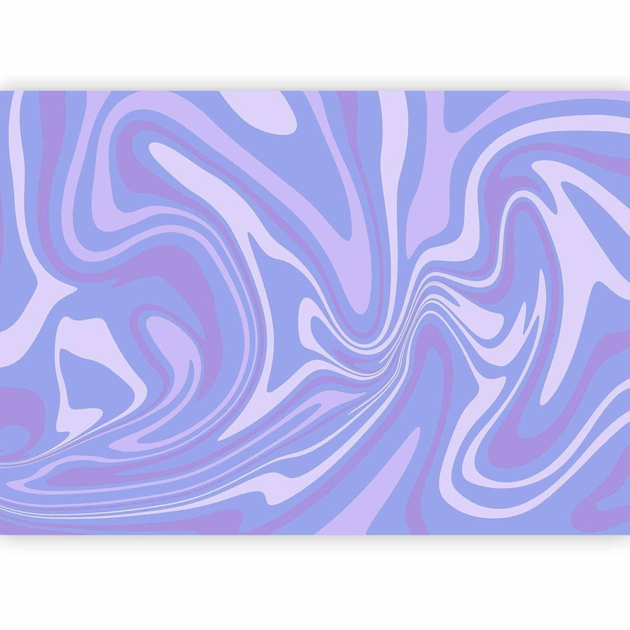 Fototapete - Lila Komposition - Abstrakte Wandgestaltung in Violett & Lavendel Artgeist