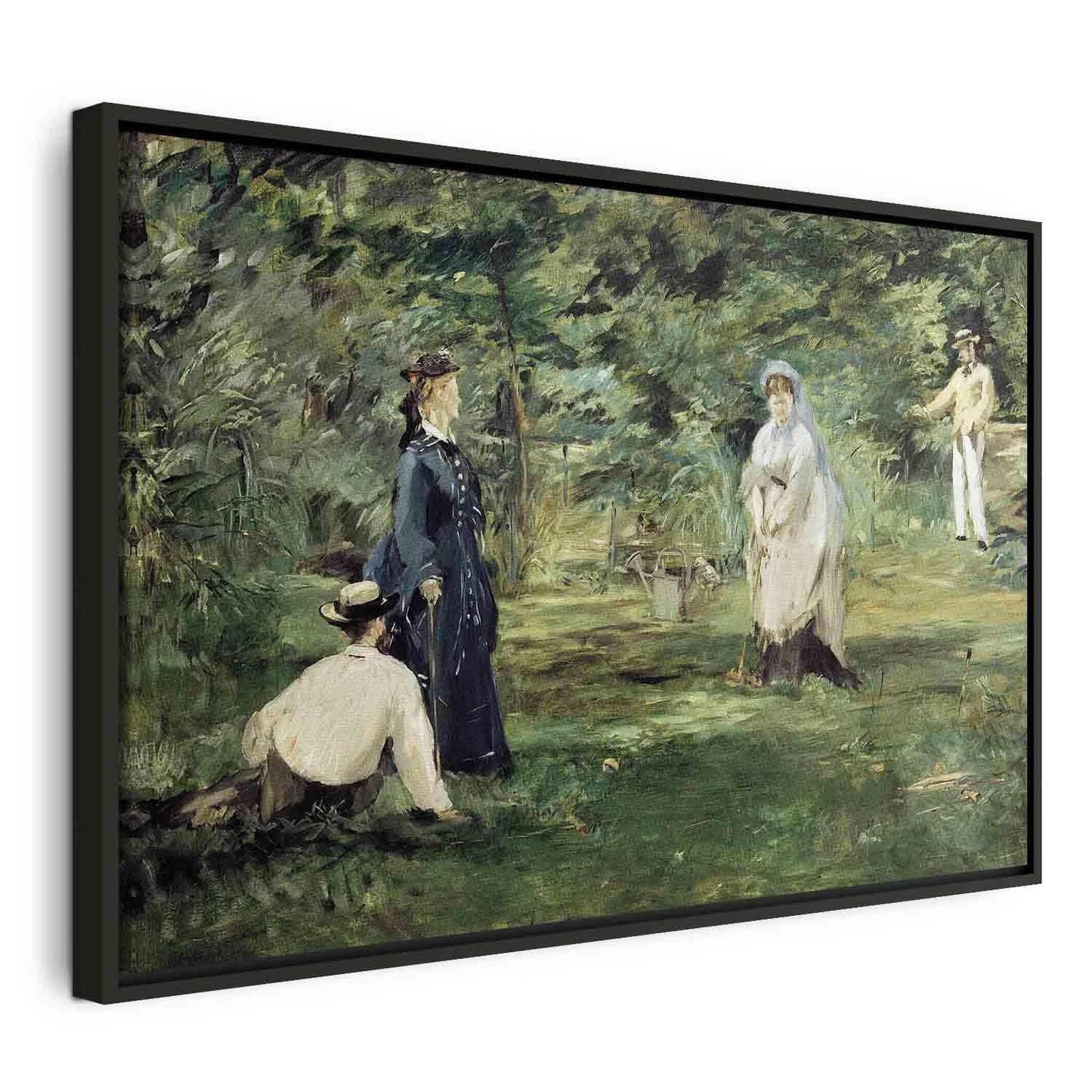 Leinwandbild - La Partie de croquet à Paris (Edouard Manet) Artgeist