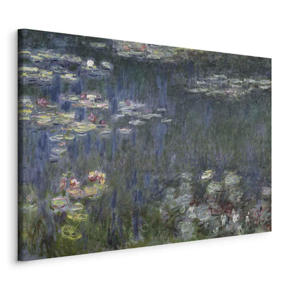 Leinwandbild - Waterlilies: Green Reflections (Claude Monet) Artgeist
