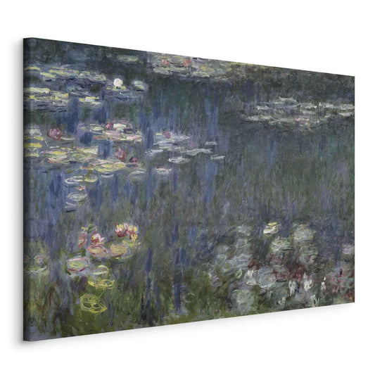 Leinwandbild - Waterlilies: Green Reflections (Claude Monet) Artgeist