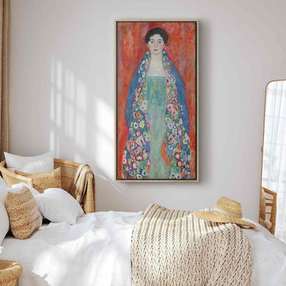 Leinwandbild - Portrait of Fräulein Lieser (Gustav Klimt) Artgeist