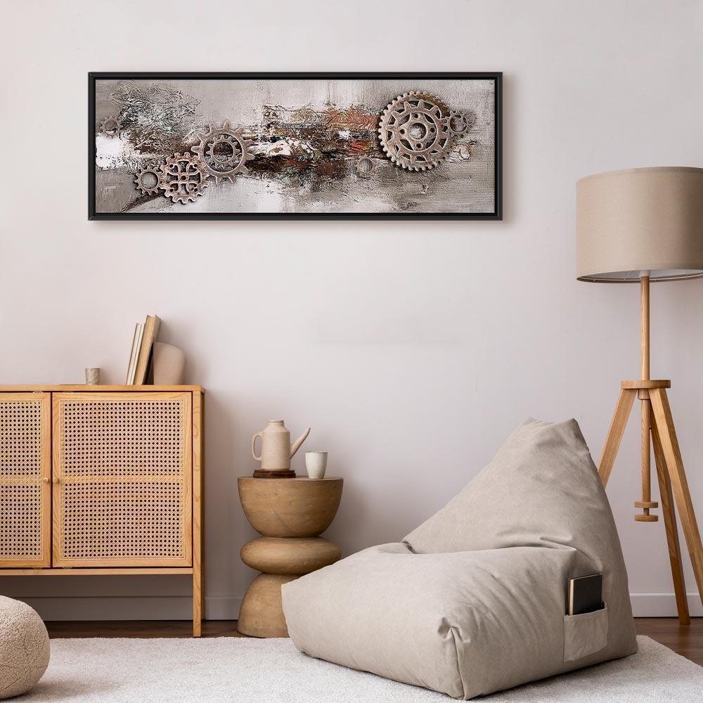 Leinwandbild - Steel Cranks (1 Part) Narrow