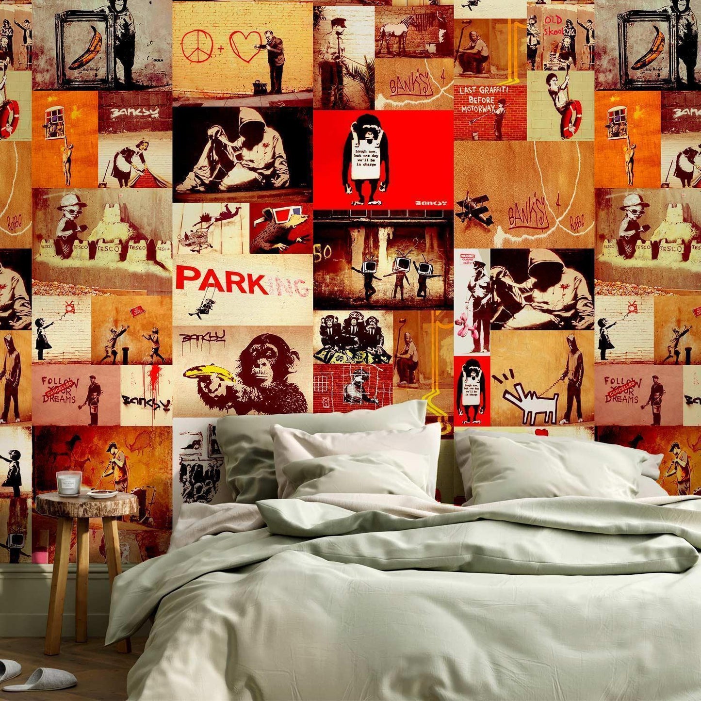 Tapete - Collage - Banksy