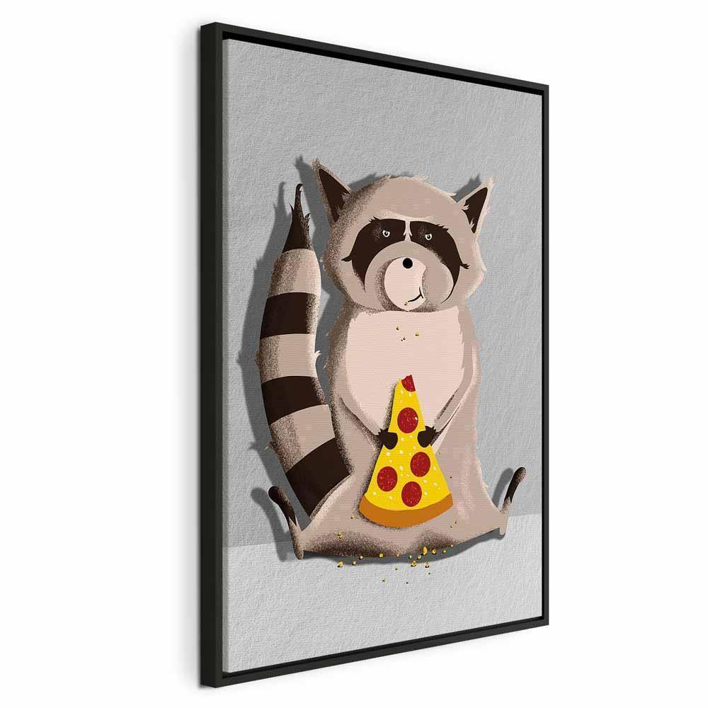 Leinwandbild - Gourmand Raccoon (1 Part) Vertical