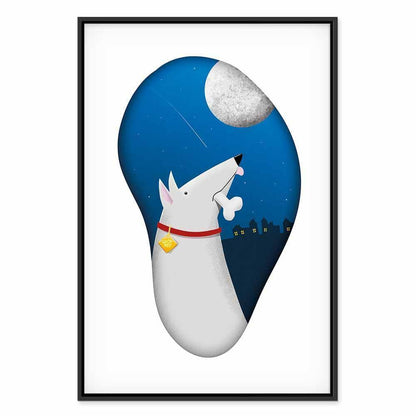 Leinwandbild - Dog Dreams (1 Part) Vertical