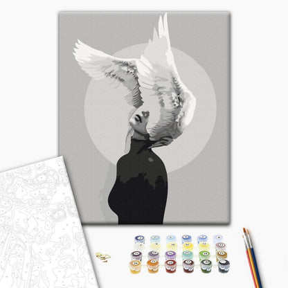 Malen nach Zahlen - Woman With Wings