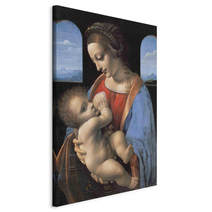 Leinwandbild - Madonna Litta (Leonardo da Vinci) Artgeist