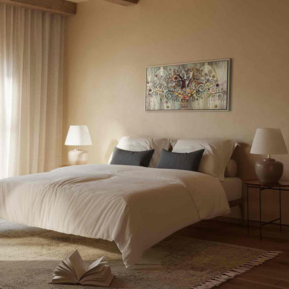 Leinwandbild Lebensbaum Bunt – Symbolische Wandkunst