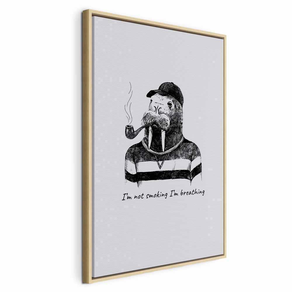 Leinwandbild - I'm Not Smoking I'm Breathing (1 Part) Vertical