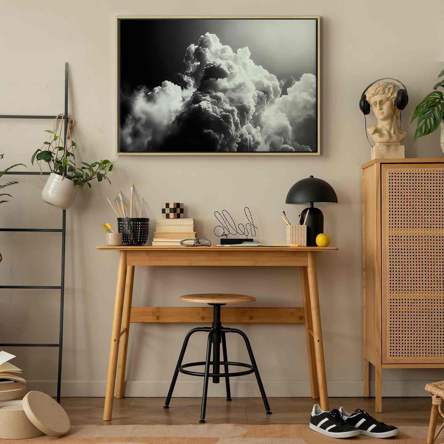 Leinwandbild - Clouds Like from Dreams: Let the Sun Illuminate Your Day – A Visual Feast Artgeist