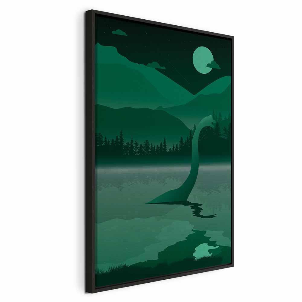 Leinwandbild Loch Ness – Mystische Landschaft im Hochformat