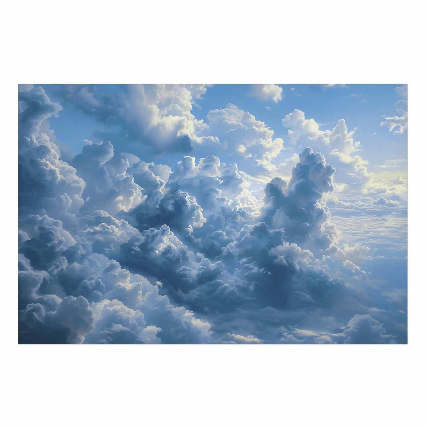 Poster - Ocean in the Air: Waving Clouds Reflecting Morning Light
