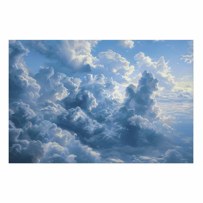 Poster - Ocean in the Air: Waving Clouds Reflecting Morning Light