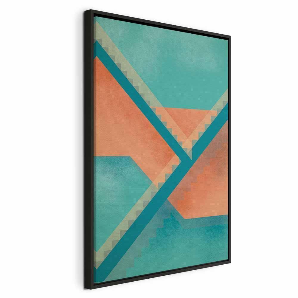 Leinwandbild - Stairs Composition (1 Part) Vertical