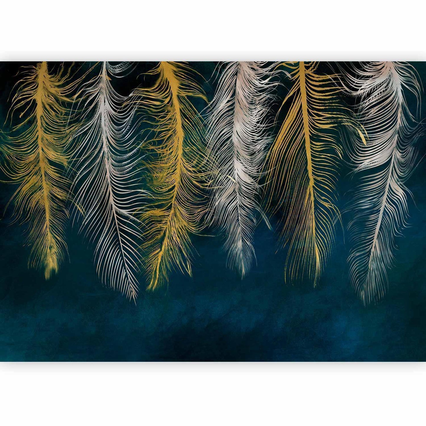 Fototapete - Gilded Feathers Artgeist