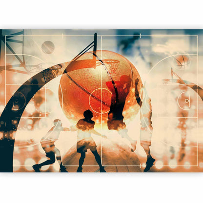 Fototapete I Love Basketball – Sportliche Wanddeko für echte Fans