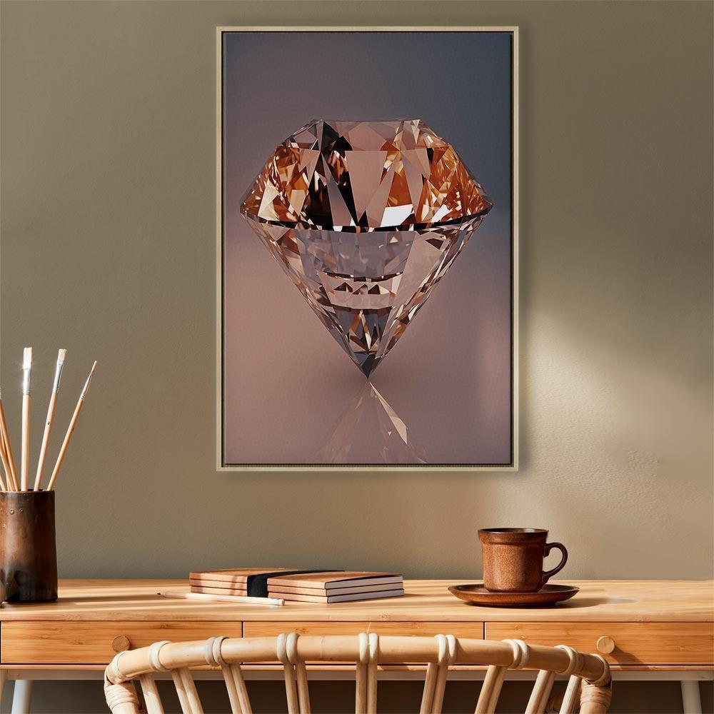 Leinwandbild - Costly Diamond (1 Part) Vertical