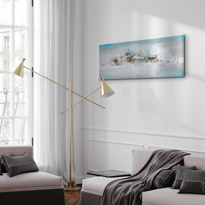 Leinwandbild - Winter Outside the Window (1 Part) Narrow