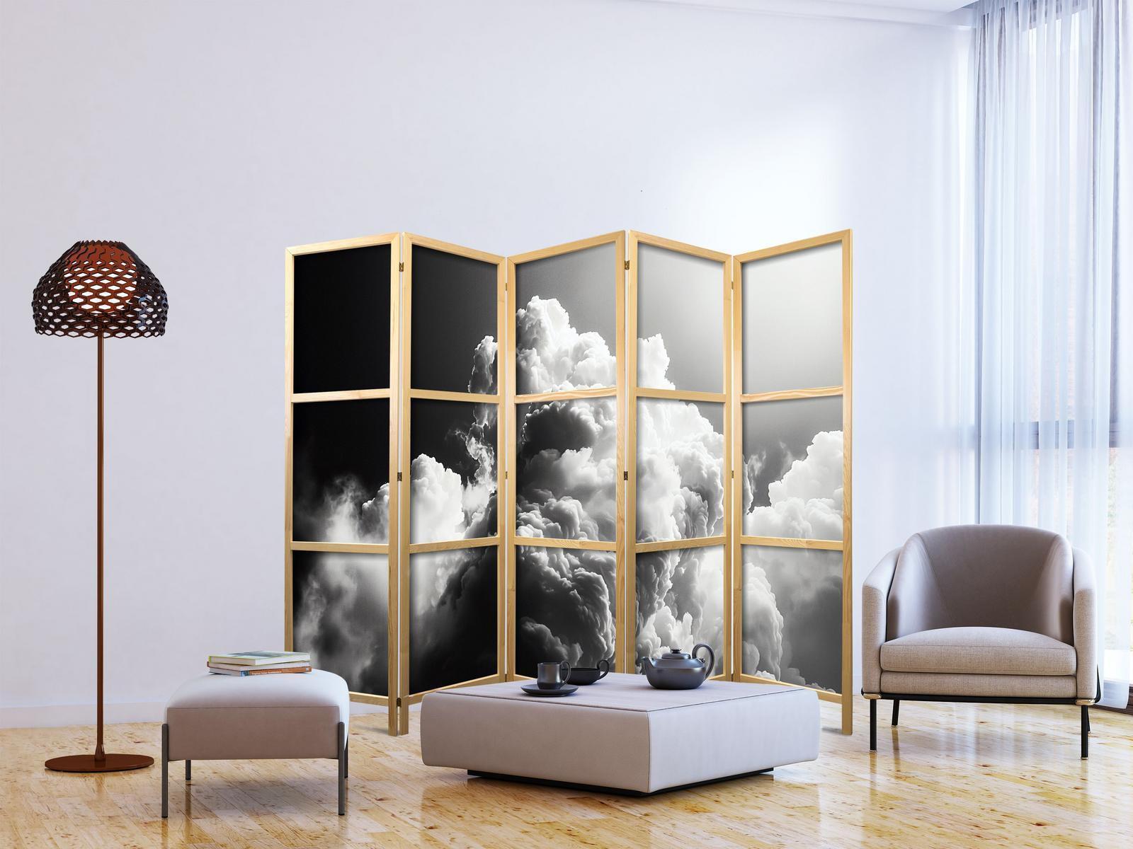 Japanischer Paravent - Clouds Like from Dreams: Let the Sun Illuminate Your Day – A Visual Feast Artgeist