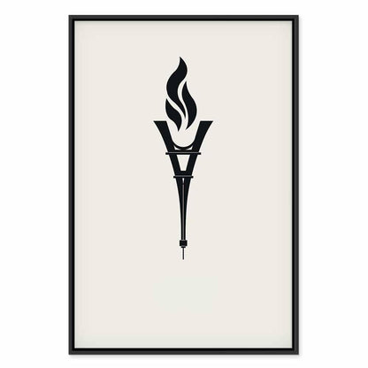 Leinwandbild - Torch Shaped Like an Inverted Eiffel Tower