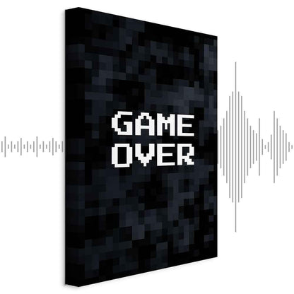 Leinwandbild - Pixel Game Over