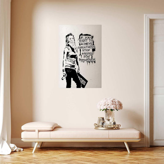 Poster - Girl with Graffiti Artgeist
