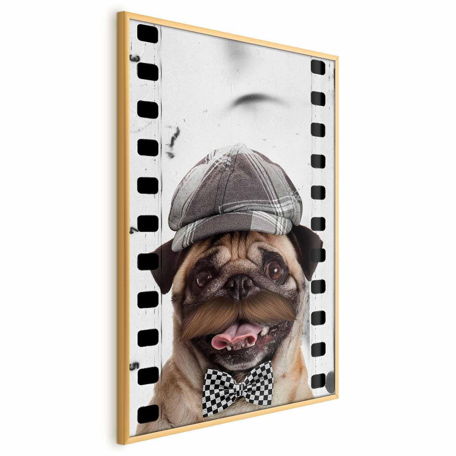 Poster - Pug in a Hat Artgeist