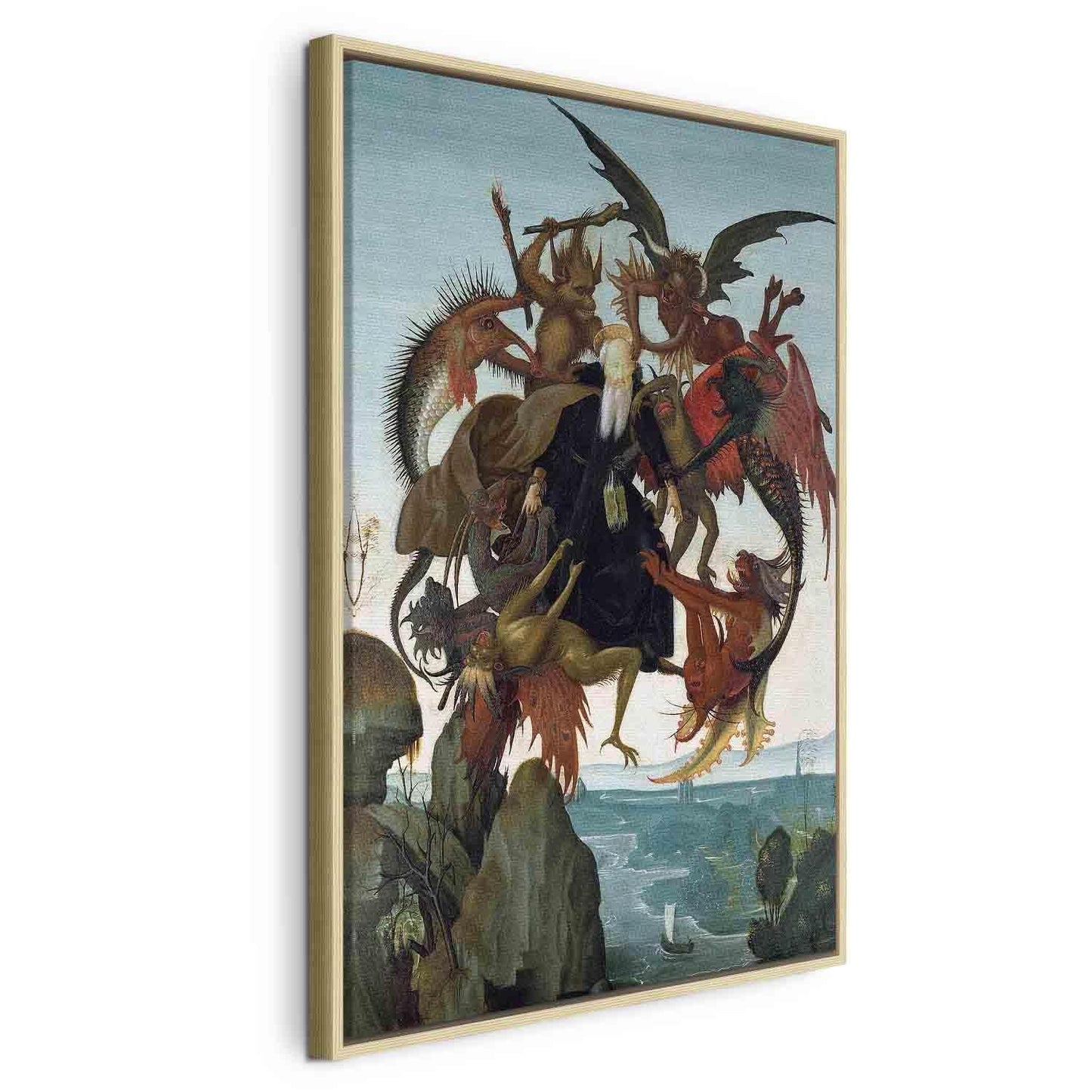 Leinwandbild - The Torment of Saint Anthony (Michelangelo) Artgeist