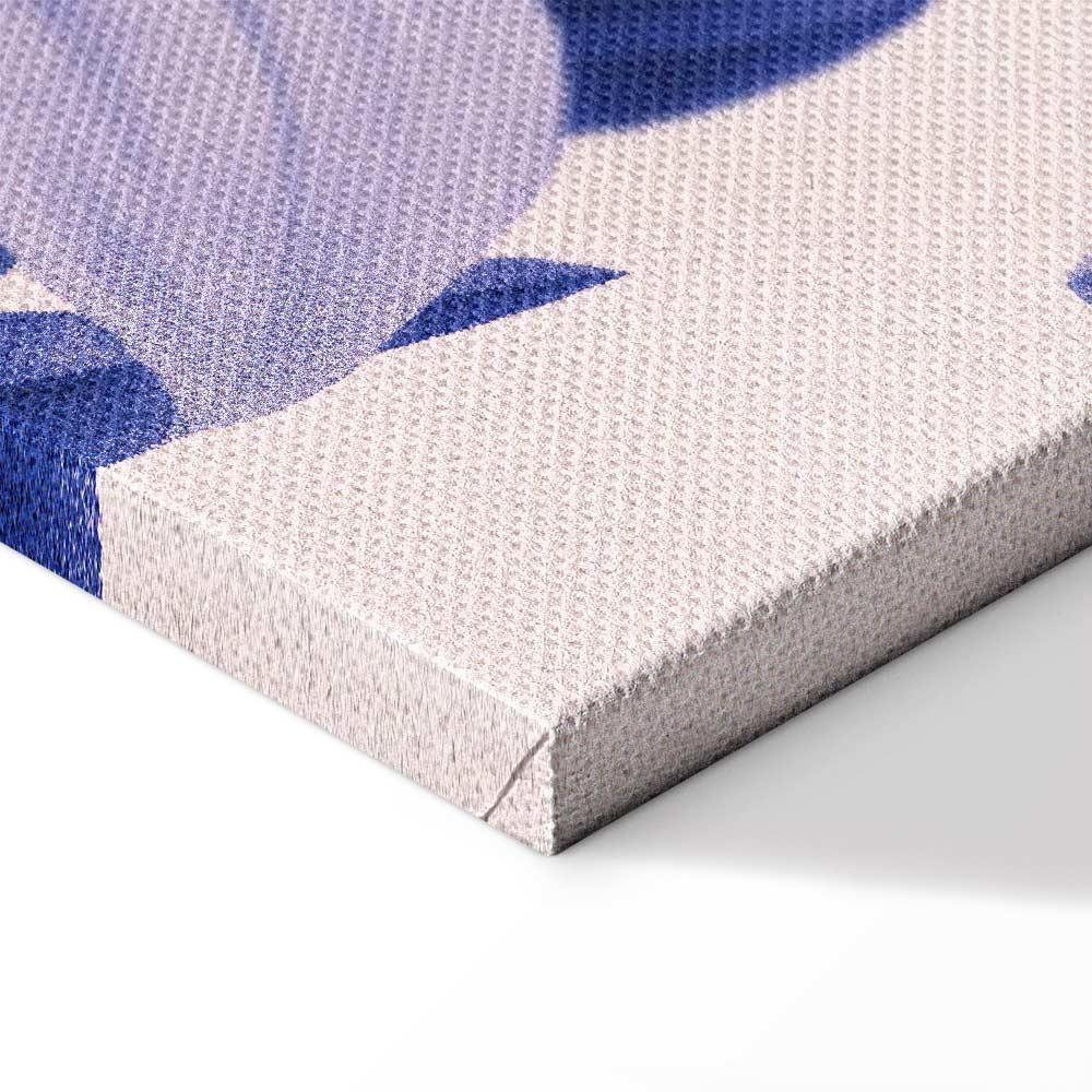 Leinwandbild - Beauty in the Eyes - Inspirational Quote with Pink Bust and Flowers