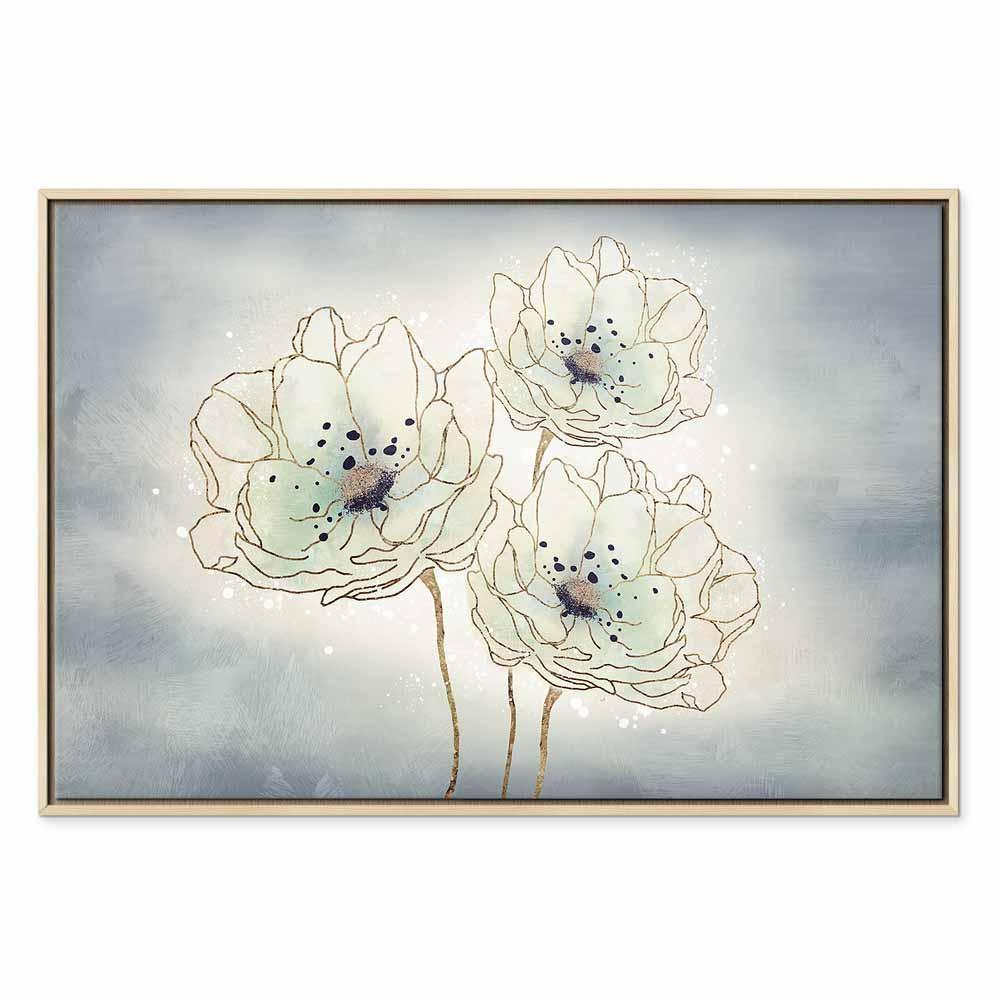 Leinwandbild - Ocean Flowers (1 Part) Wide